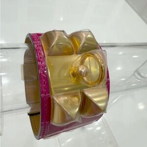 Hermès Alligator Collier De Chien Wrap Bracelet.